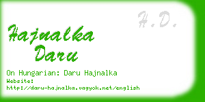 hajnalka daru business card